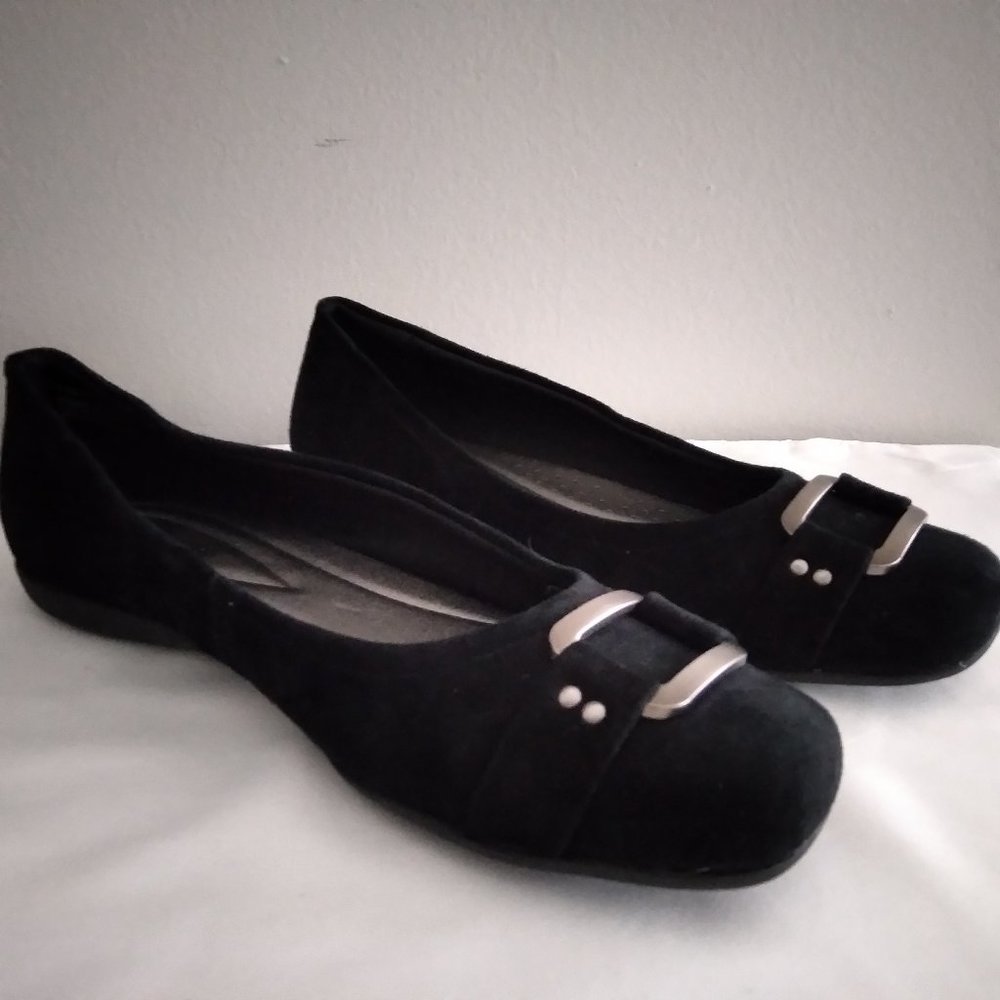 Trotters Sizzle Signature Flats, Women's Size 11 M, Black (New - No Box)
